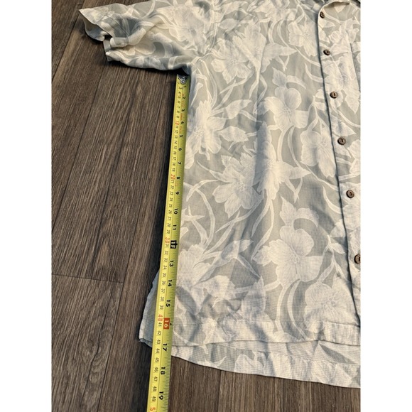 Brandini Le Collezioni Mens Size M Silk Short‎ Sleeve Hawaiian Shirt Floral - Picture 7 of 8